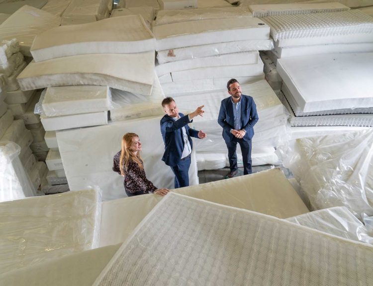 Recycled Polyester Fiber in Mattress Production image