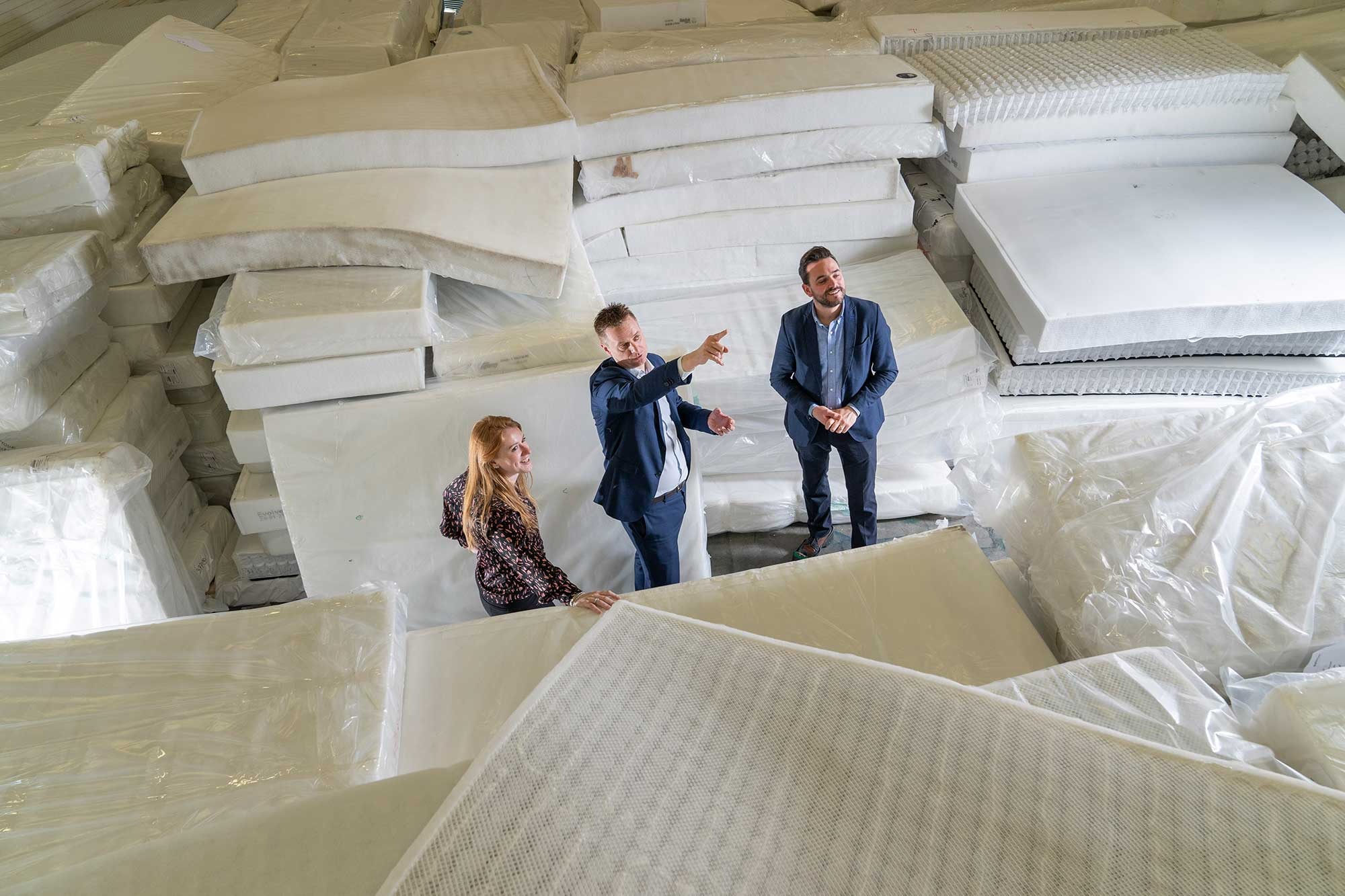 Recycled Polyester Fiber in Mattress Production image