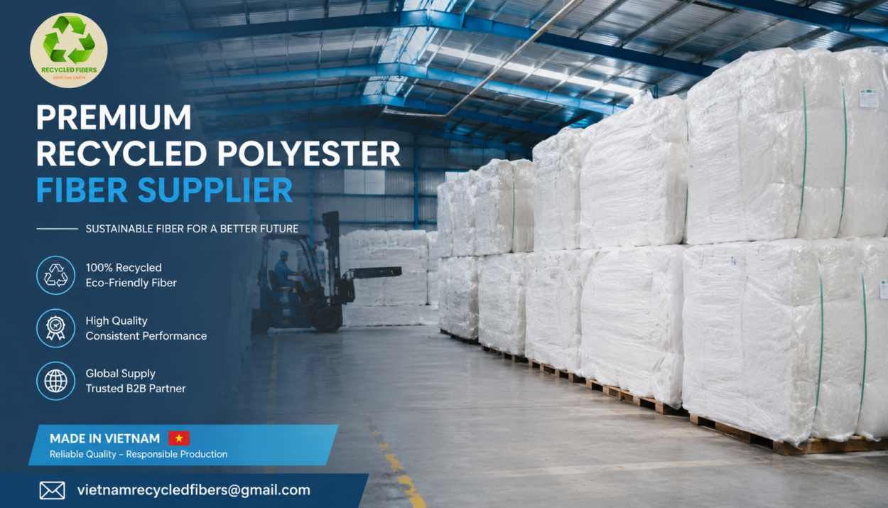 Recycled polyester staple fiber supplier in Vietnam